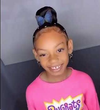 chignon facile pour enfant