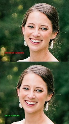 How I Sharpen Photos Using The Masking Slider in Lightroom #Shorts