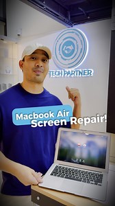 MacBook screen cracked? Don't stress! 😫 We are here to help you get your LBC screen fixed like new. We make it easy! #MacBookRepair #TrustTechPartner #ScreenFix #TechPartner #LaptopRepairPH | Tech Partner