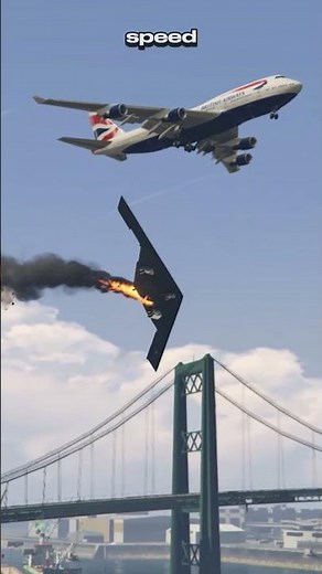 A US B-2 Spirit bomber with engine trouble had to make a spectacular landing - Flight Simulator