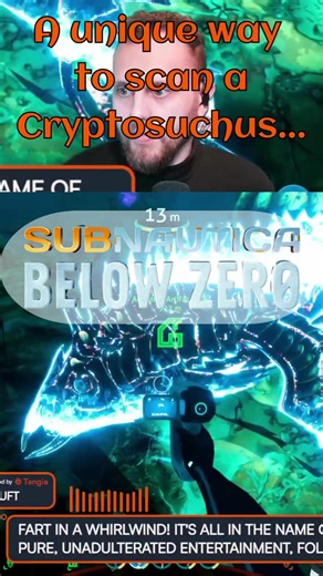 🥊 Easiest way to scan a predator in subnautica...punch it #gaming #horror #scary #fear #subnautica