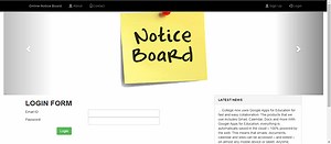 Online Notice Board Using PHP With Source Code - Source Code & Projects