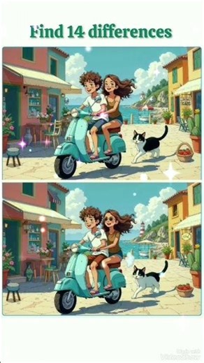 Find 14 Differences Between Two Pictures | Can You Spot All 14? 🧠🔥#shorts #talent
