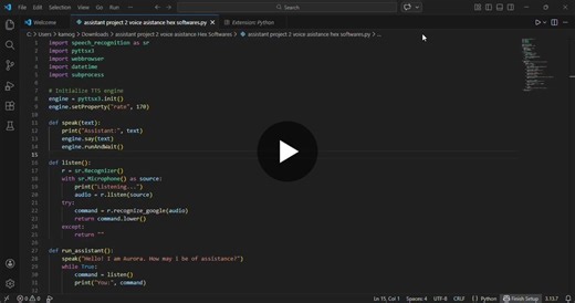 Building a Voice Assistant with Python and Speech Recognition | Kamogelo Yolanda posted on the topic | LinkedIn