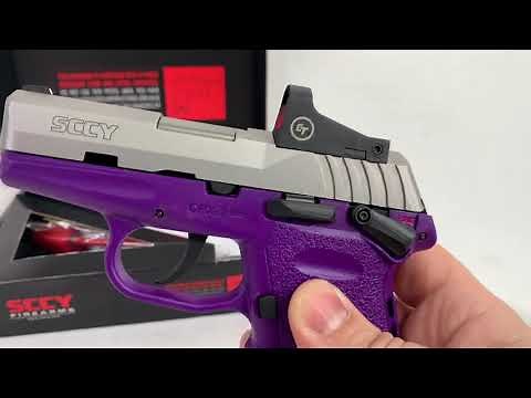 SCCY CPX-1RD 9mm Optic Ready w/ Crimson Trace CTS-1500 Holographic Red Dot 3.5 Moa - Tabletop run