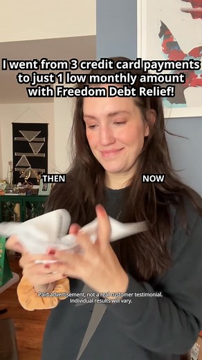 Credit card debt, beat it! Try 1 affordable monthly payment instead. 拾 | Freedom Debt Relief | Facebook