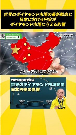 世界のダイヤモンド市場の最新動向と、日本における円安がダイヤモンド市場に与える影響#diamond #ダイヤモンド #相場 #円安 #shorts #リファスタ