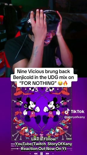 Youtube/Twitch/StoryOfXany #ninevicious #fornothing #newmusic #reaction #storyofxany #fyp #benjicold #trending