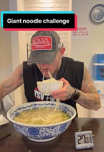 Giant noodle challenge!! Today I’m in Queenstown in New Zealand @kingmadenoodlesqt tackling the giant noodle challenge!! if I can get this all down in under half an hours, I will receive my money back($50) and a $50 voucher! Wish me luck and tag a mate who would love this challenge! #noodles #newzealand #eating #food #asmr