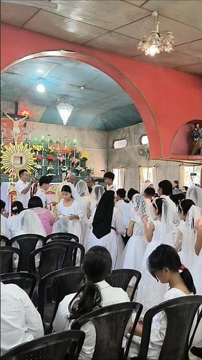 Holy Mass for the First communion celebration #catholicchurch #Firstcommunion#HolyMass #ystshorts