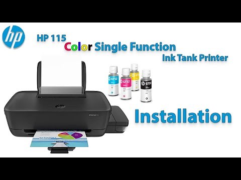 hp ink tank 115 printer installation