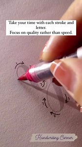 Brush pen calligraphy can be a delightful and rewarding practice, especially for beginners. Begin by practicing basic brush strokes, such as thin upstrokes and thick downstrokes. This will help you understand the brush pen’s flexibility and get accustomed to controlling the line thickness. ✍🏼❤️ #lettering #handlettering #calligraphy #handwritten #handwriting | 𝓗𝓪𝓷𝓭𝔀𝓻𝓲𝓽𝓲𝓷𝓰 𝓒𝓸𝓻𝓷𝓮𝓻