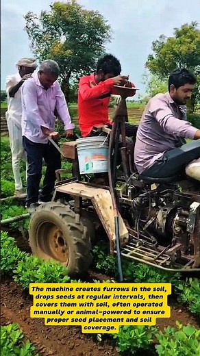 Peanut Planting Machine: A Glimpse into Traditional Indian Agriculture