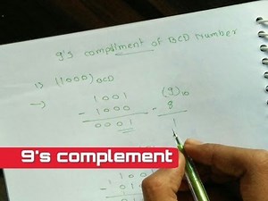 Hindi: 9's complement of BCD number
