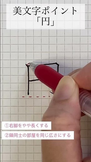 美しい「円」の書き方