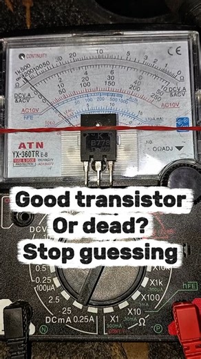 How to test B778 transistor with an analog tester #transistortest #electronics