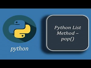 Python List Method - pop()