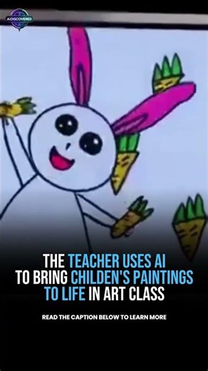The Day AI Brought the Entire Art Class to Life #innovation #students #incredible