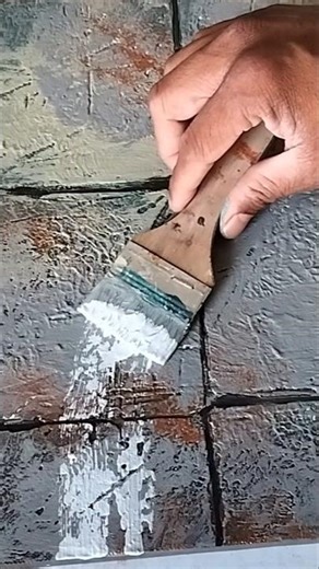 Textured ABSTRACT Art / Acrylic Palette Knife Painting #art #shorts