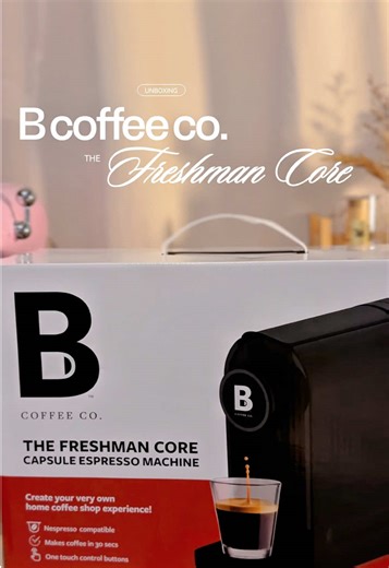 Unboxing the B Coffee Freshman Core Espresso Machine