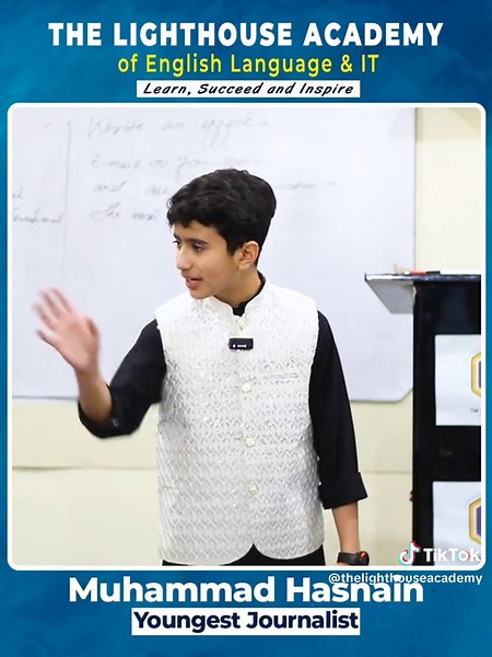 Muhammad Hasnain! #Thelighthouseacademy #DCEP #Young Leaders program #lighthouse #learnwithhamidtalash #Learnenglishlanguage #spokenenglishcourse #Englishlanguag. #DIT #IELTS #graphicdesigning #videoediting #communicationskillstrainer #learncommunicationskills #publicspeaker #inspiration #for #foryoupageofficiall