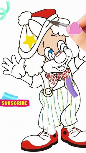 🤡 How to Draw a Cute Clown 🎨 | Easy Drawing & Coloring for Kids | Step by Step reel