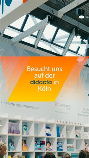 Der didacta-Countdown läuft ⏳ Vom 10.–14. März findet Europas größte Bildungsmesse didacta in Köln statt – und wir freuen uns sehr, wieder dabei zu sein! 🎉 Am Stand von Klett Sprachen erwartet euch ein vielfältiges Programm rund um digitales Sprachenlernen, innovative Unterrichtsideen und unsere Lektürehighlights. Kommt vorbei, tauscht euch mit uns aus und erlebt unsere Produkte live – von allango bis zu vielen weiteren Highlights aus der Welt der Fremdsprachen. 🌍 📍 Ihr findet uns in Halle 8.