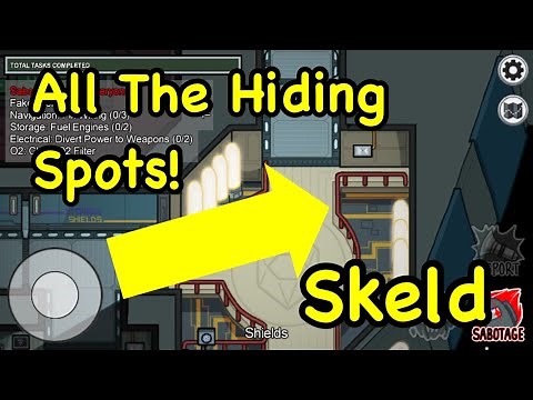 🔥 Most SECRET Among Us HIDING spots in Skeld that NOBODY knows about!🔥
