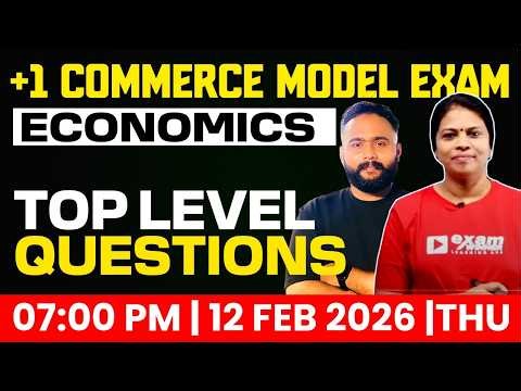 Plus One Economics Model Exam | Top Level Questions | Exam Winner