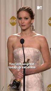 16M views · 50K reactions | One thing about Jennifer Lawrence is she’s going to have the most hilarious and iconic answers  We simply had to throw it back to the Oscars in 2013 where Jennifer solidified herself as a comedic queen ✨ #JenniferLawrence #JLaw #Oscars #MTVCeleb #HungerGames | MTV UK | Facebook
