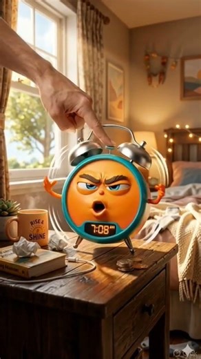 “POV: Alarm clock vs tumhari neend ⏰💀#TrendingShorts #AIvideo #Relatable”