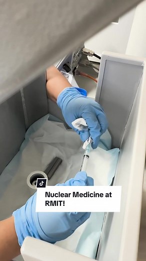 Did you know RMIT is the only Victorian university that offers #NuclearMedicine? 🩺⚠️☢️ Third year Bachelor of Applied #Science (Medical Radiations) student Khushi took us through how she prepares a Radiopharmaceutical for use in a Nuclear #Medicine study. 🩻💉 🔗 Learn more or apply to study nuclear medicine at RMIT. Link in bio. #RMIT #Health #MedicalProfessional #NucMed #nuclearmedicinetech #AppliedScience #University #StudyTok