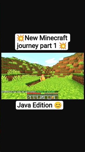 🌍 Minecraft Journey Part 1 | Starting Fresh in Java Edition 🪓#minecraft #shorts