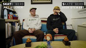 6.2K views · 110 reactions | Another one comin' in hot from NYC! Pat Stiener and Josh Stewart sat down in their Theories of Atlantis distro office and went head to head in skate knowledge. | TransWorld SKATEboarding | Facebook