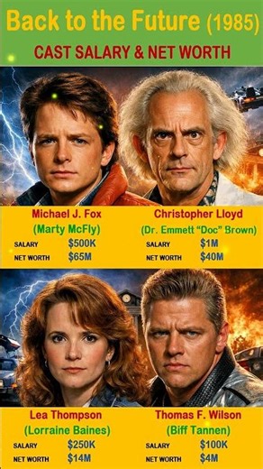 Back To The Future 1985 Cast Salary & Net Worth
