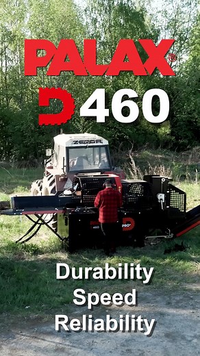 The Palax D460 Pro firewood processor is a heavy-duty processor aimed for the professional contractors. The D460 has a powerful crosscut chainsaw with a 20" sawbar to process up to 18" diameter wood. The D460 has a three-speed intelligent PowerSpeed splitting cylinder with up to 18 tons of force. Time for some serious firewood processing. #firewoodprocessor #firewoodmachinery #forestequipment #rurallife | Hakmet Ltd