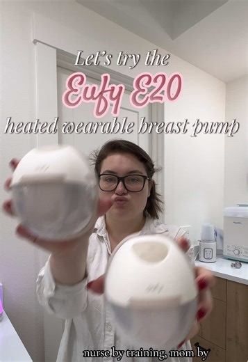 In preparation for returning back to working as an L&D nurse after my maternity leave is done, I’m determined to find a good wearable breast pump this time around. Last time I didn’t find one that I liked, and only used my plug in spectra. And often after a 12 hour shift, I would end up with a clogged duct because unfortunately, being a nurse, sometimes you just don’t have the time or the break to go pump when you need to. Really hoping I can find a setting that works for me with the @@eufybabyE
