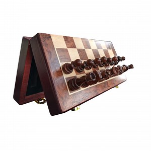 Travel-friendly Magnetic Wooden Chess Set – Foldable Design With Storage Inside - Etsy UK