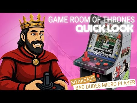 Quick Look - MyArcade Bad Dudes Micro Player Review and Demonstration #dataeast #myarcade #quicklook