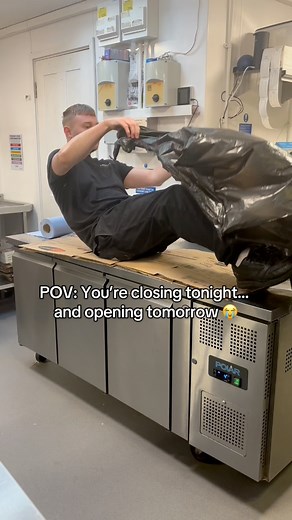 2.8M views · 57K reactions | Close the kitchen. Open the kitchen. Repeat until emotionally destroyed. ‍ Honestly might as well set up direct debit for rent at this point. #cheflife #kitchenhumour #chefsofinstagram #hospitalitylife | Chef The Partie | Facebook