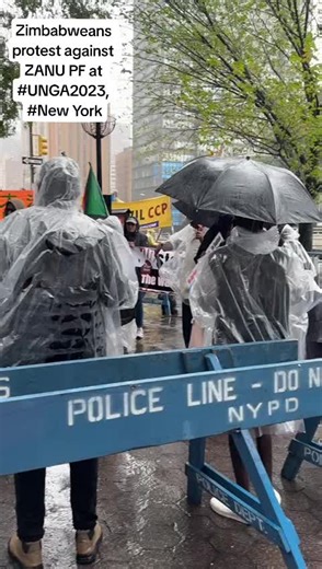 Zimbabweans Protest Against ZANU PF at UNGA 2023