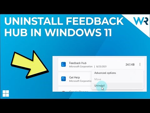 How to uninstall Feedback Hub on Windows 11