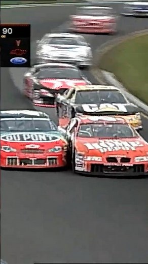 Jeff Gordon and Tony Stewart crash on lap 2 in the 2000 Global Crossing at the Glen #nascar #shorts