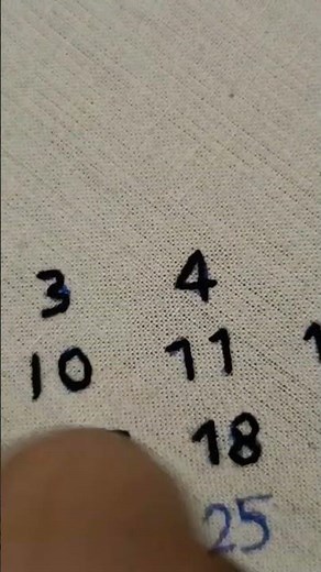 how to embroider numbers