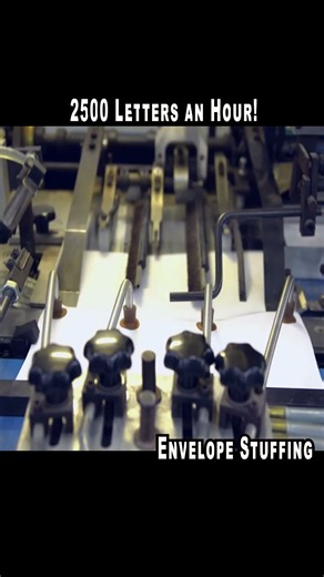 Envelope Equipment inserting 2000 Hour in motion!📽 #shorts