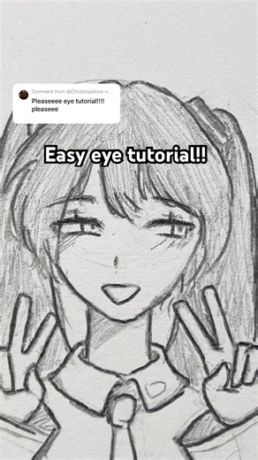 👁️ Easy eye tutorial [highly requested] #art #drawingtutorial #easy #tutorial