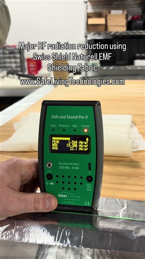 EMF Protection For Phone, Swiss Shield Naturell EMF Shielding Fabric With Safe and Sound Pro II
