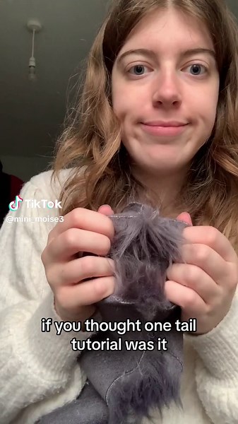 Unique Dark Grey Tail Design in Fursuiting