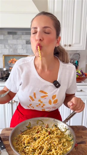 Laura Vitale on Instagram: "I promise you this pasta with zucchini and pancetta is so sensational you’ll be absolutely hooked for life! Simplicity at its finest but my goodness is it heaven on earth!! Recipe below! 10oz of pasta 2 medium sized zucchini thinly sliced 4oz of pancetta Drizzle of olive oil Fresh basil Couple cloves of garlic Basil 2 egg yolks Plenty of freshly grated parm"