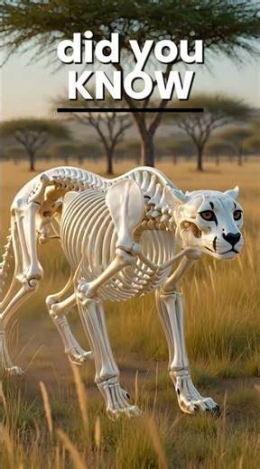 Cheetah Skeleton 🐆 Inside the Fastest Land Animal